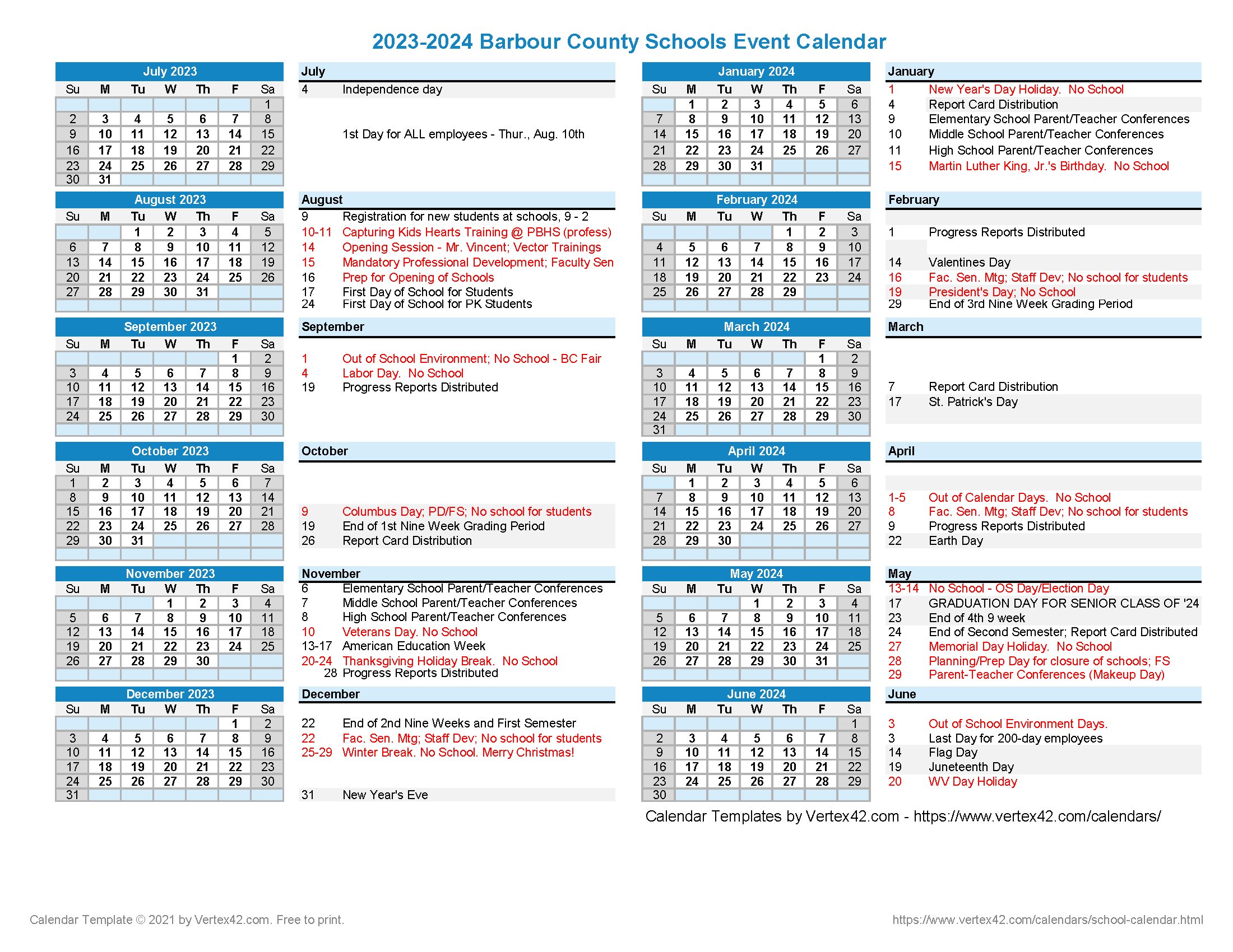 Calendar